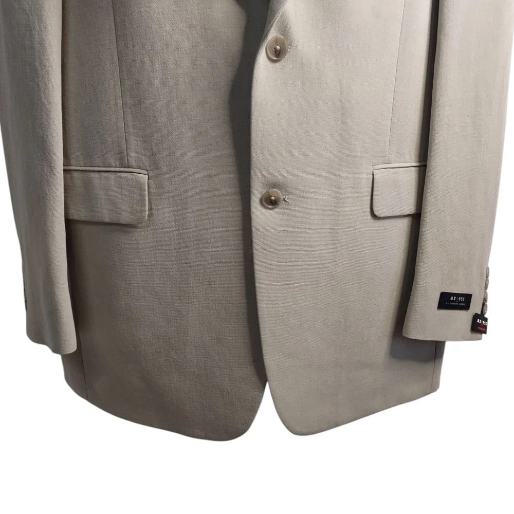 Axcess Men's Sport Coat Size 42 Long Tan Beige Blazer Jacket Size 42L NWT